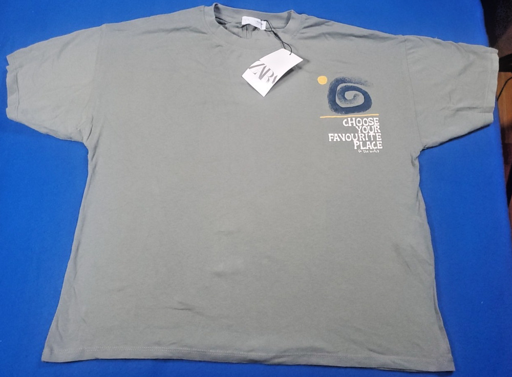Zara Kids Choose Your Favorite Place T-Shirt Kid Size 11-12 New With Tags
